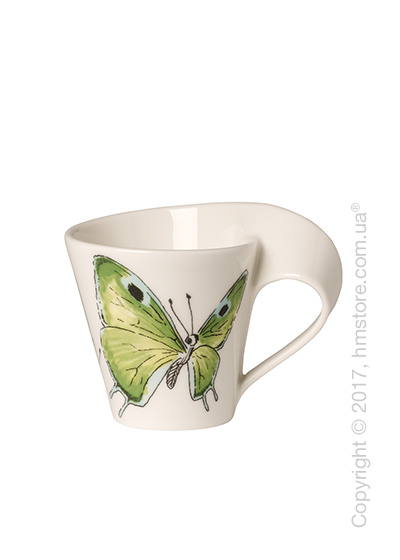 Чашка для эспрессо Villeroy & Boch коллекция New Wave Caffè, серия Animals of the World 80 мл, Green Hairstreak
