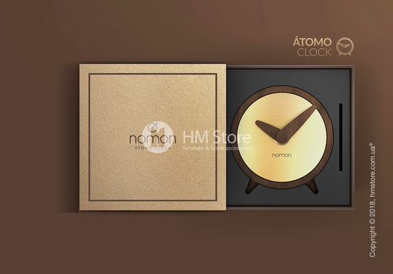 Часы настольные Nomon Atomo Sobremesa, Graphite Часы настольные Nomon Atomo Sobremesa, Graphite