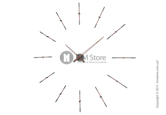 Часы настенные Nomon Merlin 12 T Wall Clock, Walnut