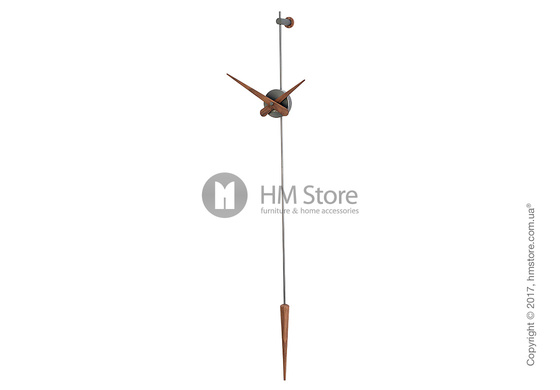 Часы настенные Nomon Punto Y Coma Grafito T Wall Clock, Walnut