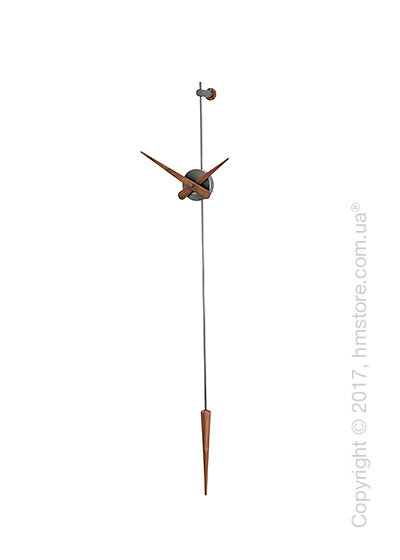 Часы настенные Nomon Punto Y Coma Grafito T Wall Clock, Walnut