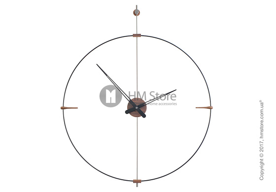 Часы настенные Nomon Mini Bilbao Wall Clock, Walnut