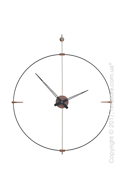 Часы настенные Nomon Mini Bilbao Wall Clock, Walnut