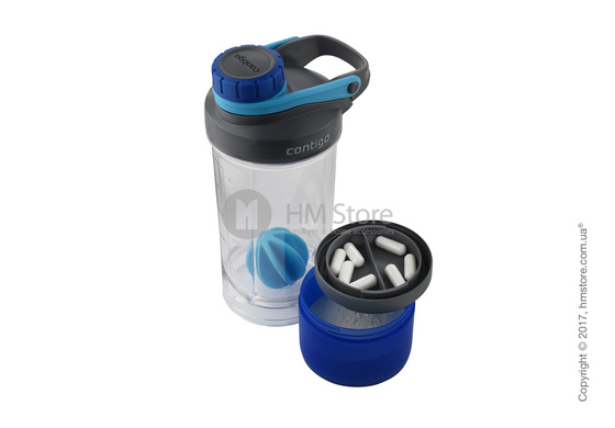 Шейкер Contigo Shake & Go FIT Compartment, Blue 650 мл Шейкер Contigo Shake & Go FIT Compartment, Blue 650 мл