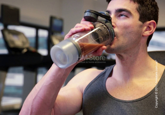 Шейкер Contigo Shake & Go FIT Compartment, Blue 650 мл Шейкер Contigo Shake & Go FIT Compartment, Blue 650 мл