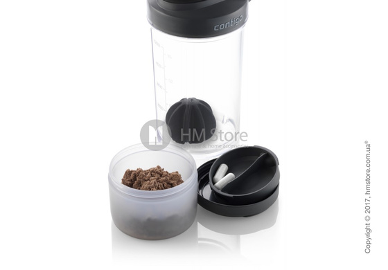 Шейкер Contigo Shake & Go FIT Compartment, Black 650 мл