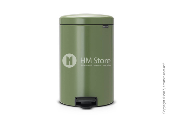 Ведро для мусора Brabantia Pedal Bin NewIcon 20 л, Moss Green