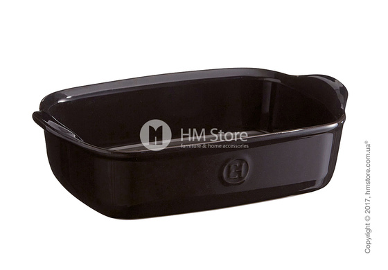 Форма для выпечки прямоугольная 22 х 14 см Emile Henry Ovenware, Charcoal