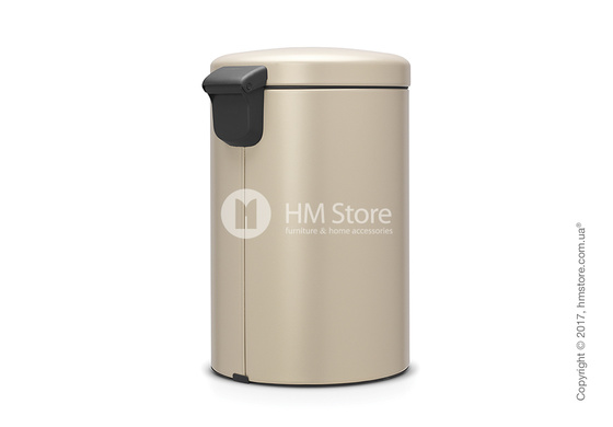 Ведро для мусора Brabantia Pedal Bin NewIcon Luxury 20 л, Mineral Golden Beach