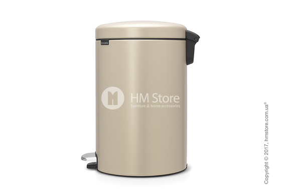 Ведро для мусора Brabantia Pedal Bin NewIcon Luxury 20 л, Mineral Golden Beach