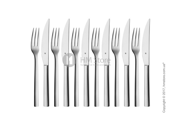 Набор приборов для стейка WMF коллекция Nuova, 12 предметов