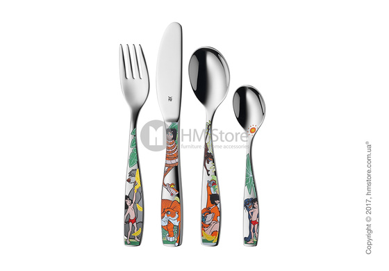 Набор столовых приборов детский WMF коллекция Jungle Book, 4 предмета