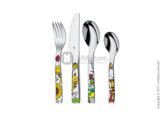 Набор столовых приборов детский WMF коллекция Bee Maja, 4 предмета