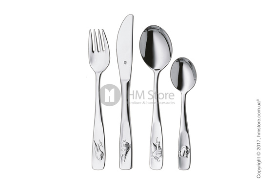 Набор столовых приборов детский WMF коллекция Funny Trip, 4 предмета