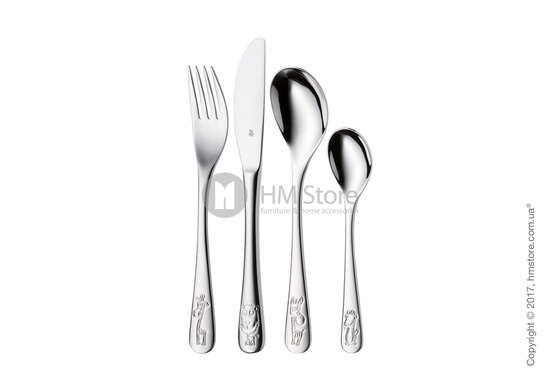 Набор столовых приборов детский WMF коллекция Safari, 4 предмета