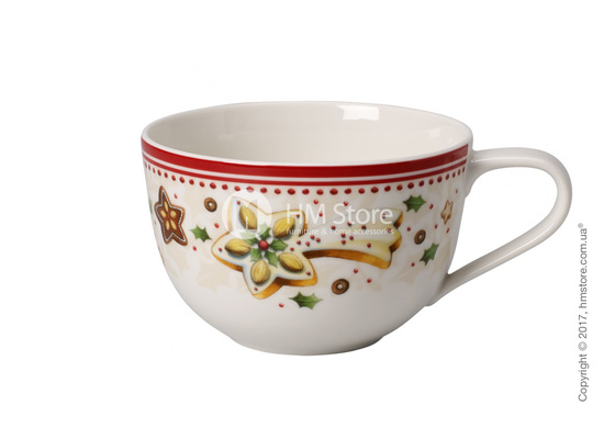 Чашка с блюдцем Villeroy & Boch коллекция Winter Bakery Delight, 450 мл
