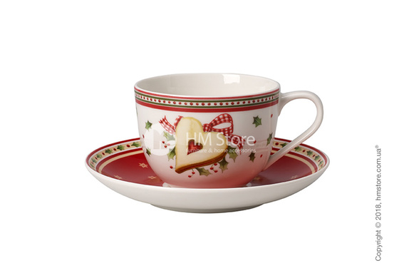 Чашка с блюдцем Villeroy & Boch коллекция Winter Bakery Delight, 230 мл