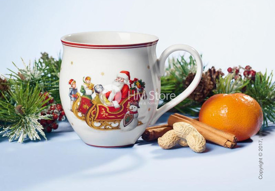 Чашка Villeroy & Boch коллекция Toy’s Delight, 340 мл, Santa's Sleigh Ride