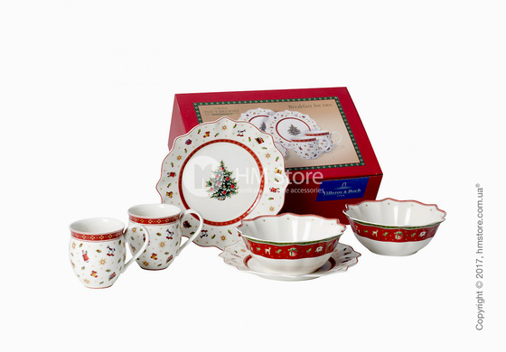 Набор фарфоровой посуды Villeroy & Boch коллекция Toy’s Delight на 2 персоны, 6 предметов, White