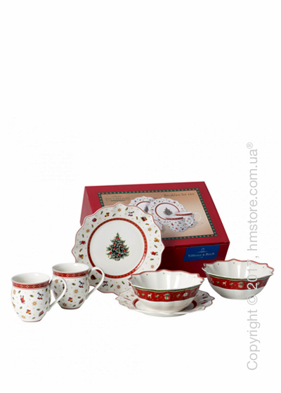 Набор фарфоровой посуды Villeroy & Boch коллекция Toy’s Delight на 2 персоны, 6 предметов, White