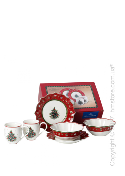 Набор фарфоровой посуды Villeroy & Boch коллекция Toy’s Delight на 2 персоны, 6 предметов, Red