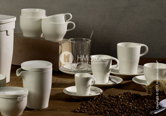 Чашка с блюдцем и ложкой Villeroy & Boch коллекция Coffee Passion, 390 мл