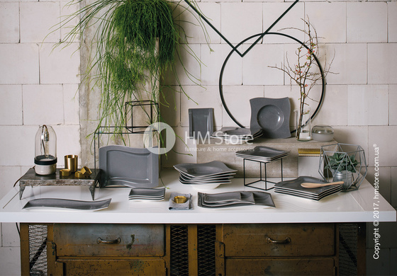 Тарелка пирожковая Villeroy & Boch коллекция New Wave Stone, 18х15 см