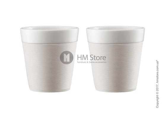 Набор стаканов Bodum Bistro 170 мл на 2 персоны, White Набор стаканов Bodum Bistro 170 мл на 2 персоны, White