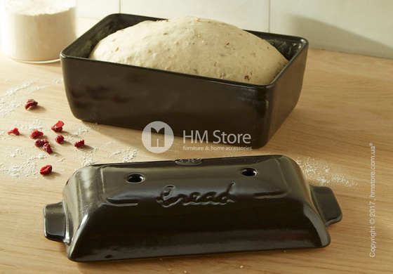 Форма для выпечки хлеба керамическая Emile Henry Bread Loaf Baker Specialized Cooking, Charcoal