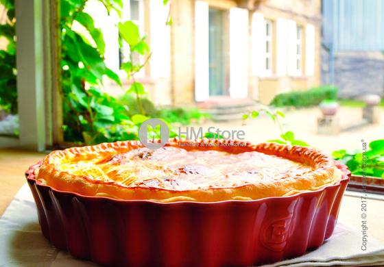 Форма для выпечки круглая 24 x 24 см Emile Henry Ovenware, Burgundy Форма для выпечки круглая 24 x 24 см Emile Henry Ovenware, Burgundy