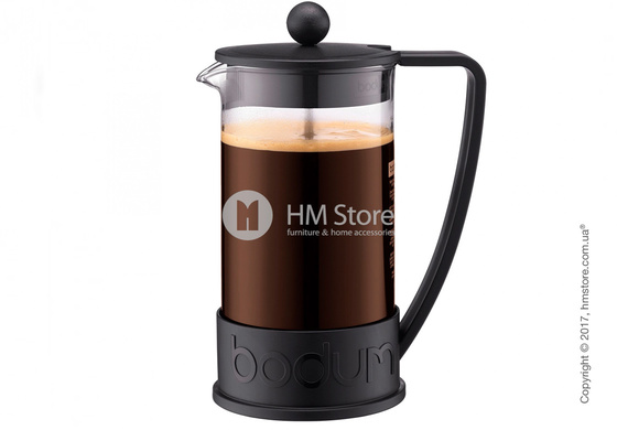 Кофейник френч-пресс Bodum Brazil 1 л, Black Кофейник френч-пресс Bodum Brazil 1 л, Black