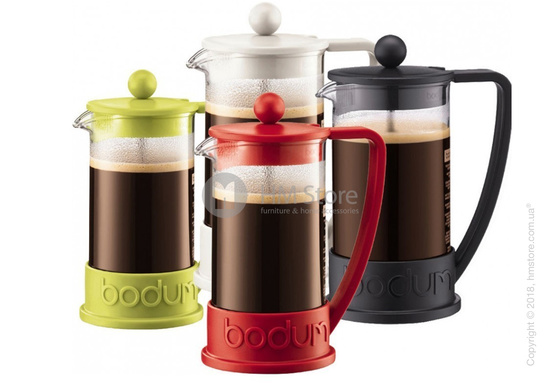 Кофейник френч-пресс Bodum Brazil 1 л, White Кофейник френч-пресс Bodum Brazil 1 л, White