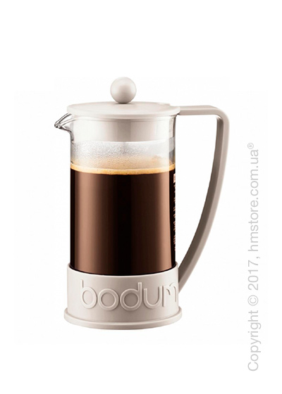 Кофейник френч-пресс Bodum Brazil 1 л, White