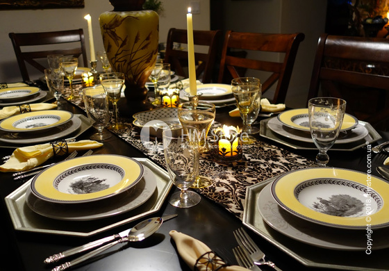 Тарелка столовая глубокая Villeroy & Boch коллекция Audun Chasse, 24 см