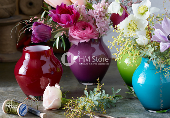 Ваза Villeroy & Boch коллекция Oronda, 21 см, Deep Cherry