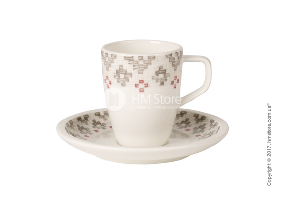 Чашка для эспрессо с блюдцем Villeroy & Boch коллекция Artesano Montagne, 100 мл