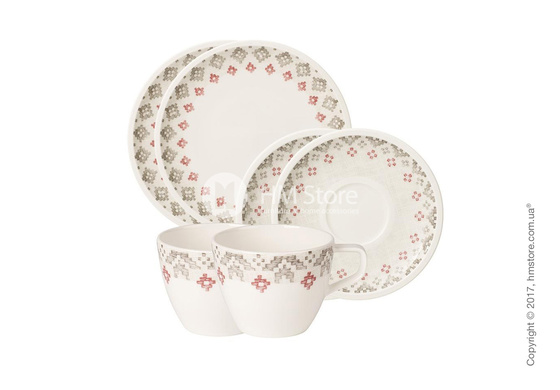 Набор фарфоровой посуды Villeroy & Boch коллекция Artesano Montagne на 2 персоны, 6 предметов