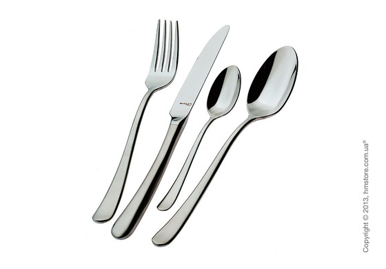 Набор столовых приборов Bugatti Settimocielo Monobloc коллекция Shining на 6 персон, 24 предмета