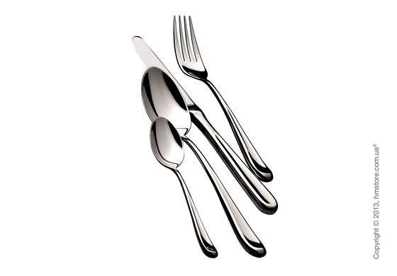 Набор столовых приборов Bugatti Futura коллекция Contrast на 6 персон, 24 предмета