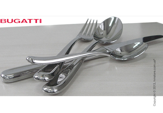 Набор столовых приборов Bugatti Futura коллекция Contrast на 6 персон, 24 предмета