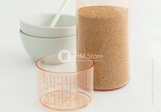 Емкость для хранения сыпучих продуктов Brabantia Storage Jar With Measuring Cup, 1,3 л, Pink