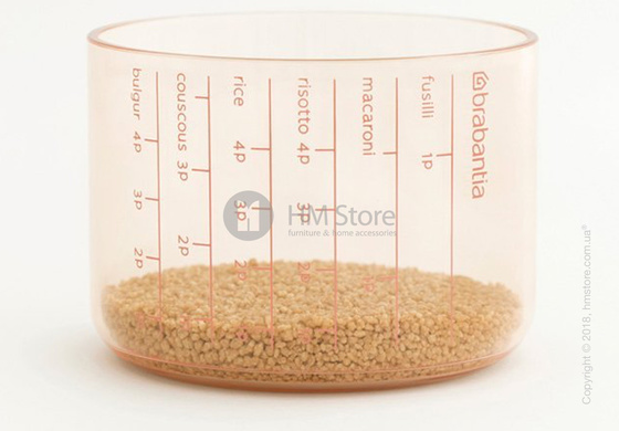 Емкость для хранения сыпучих продуктов Brabantia Storage Jar With Measuring Cup, 1,3 л, Pink Емкость для хранения сыпучих продуктов Brabantia Storage Jar With Measuring Cup, 1,3 л, Pink