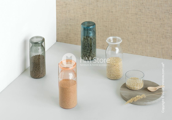 Емкость для хранения сыпучих продуктов Brabantia Storage Jar With Measuring Cup, 1,3 л, Transparent