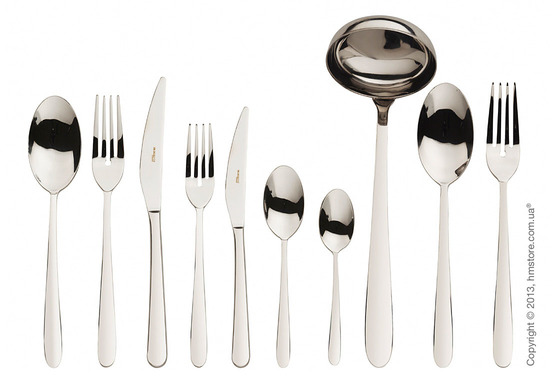 Набор столовых приборов Bugatti Rialto коллекция Shining на 6 персон, 24 предмета