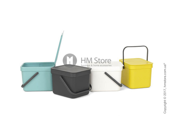 Контейнер для мусора Brabantia Sort & Go, 6 л,  Grey