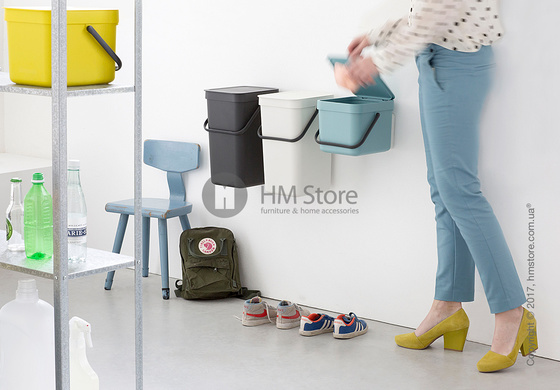 Контейнер для мусора Brabantia Sort & Go, 6 л,  Grey