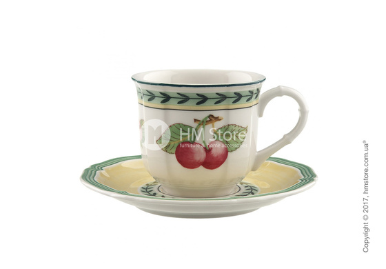 Чашка для эспрессо с блюдцем Villeroy & Boch коллекция French Garden Fleurence, 100 мл