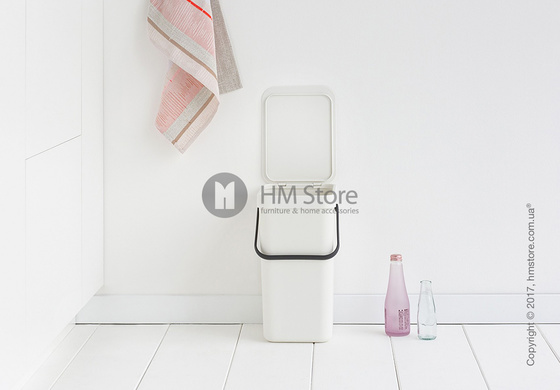 Контейнер для мусора Brabantia Sort & Go, 16 л, White