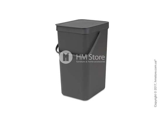 Контейнер для мусора Brabantia Sort & Go, 16 л, Grey Контейнер для мусора Brabantia Sort & Go, 16 л, Grey