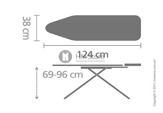 Гладильная доска Brabantia Solid Steam Iron Rest, Lavender